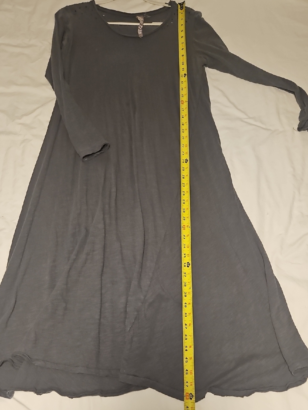 Magnolia Pearl Charcoal Gray Long-Sleeve Dress - Picture 5 of 7